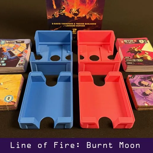 Line of Fire: Burnt Moon Insert and Gameplay Organizer | Undaunted | 3D Printable STL