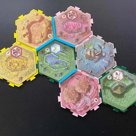 Tile Holders and Irrigation Channels for Takenoko