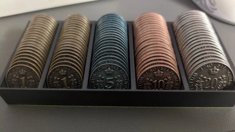 Rococo Deluxe Metal coins Tray