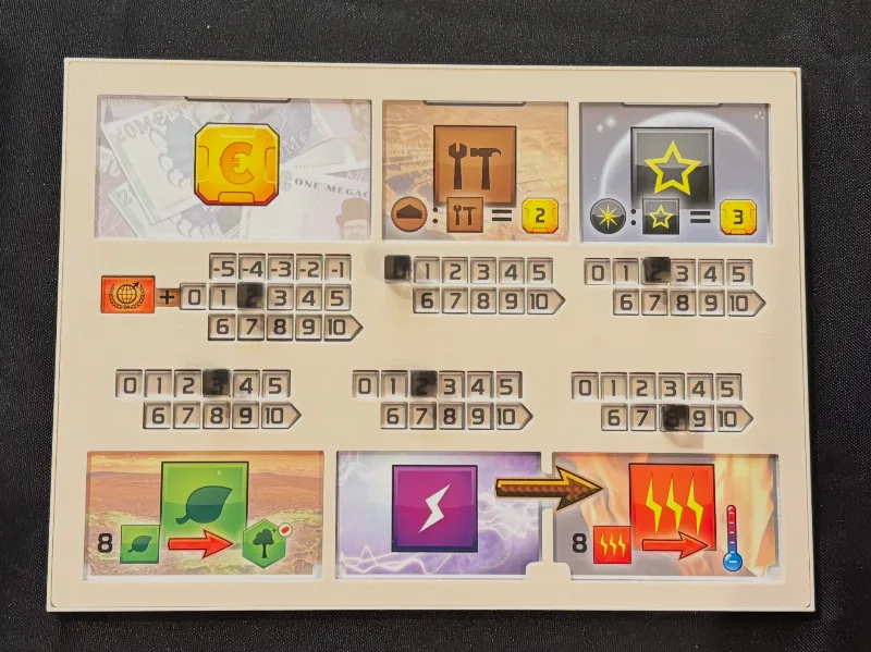 Terraforming Mars Player Board Overlay