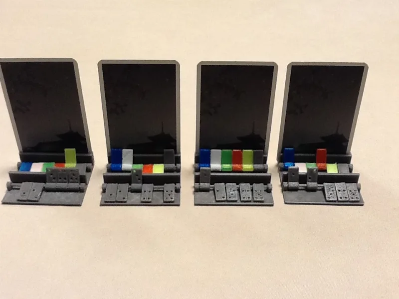 Hanabi card holder and marker