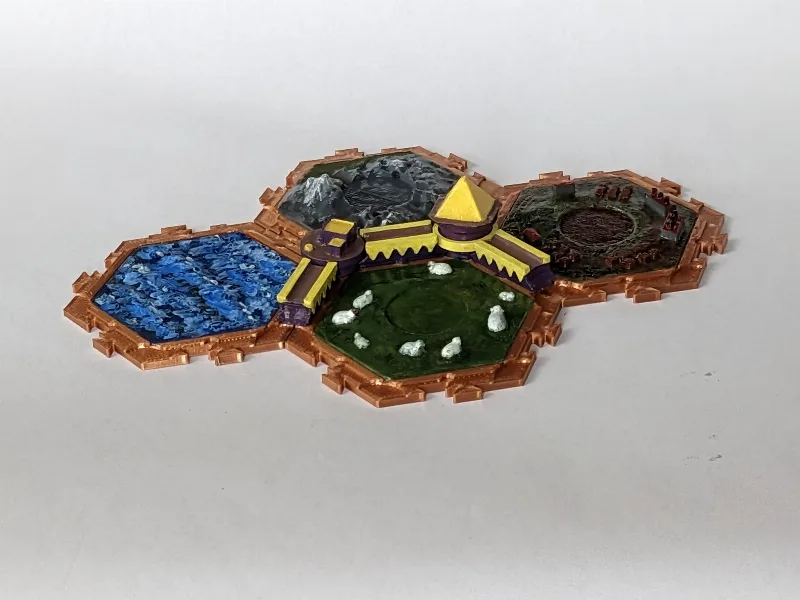 Egypt style pieces for Catan