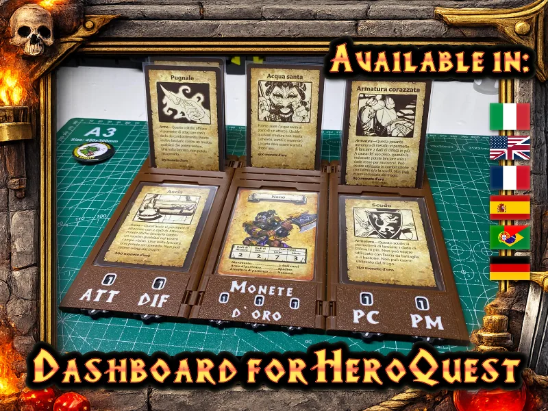 HeroQuest Dashboard Organizer