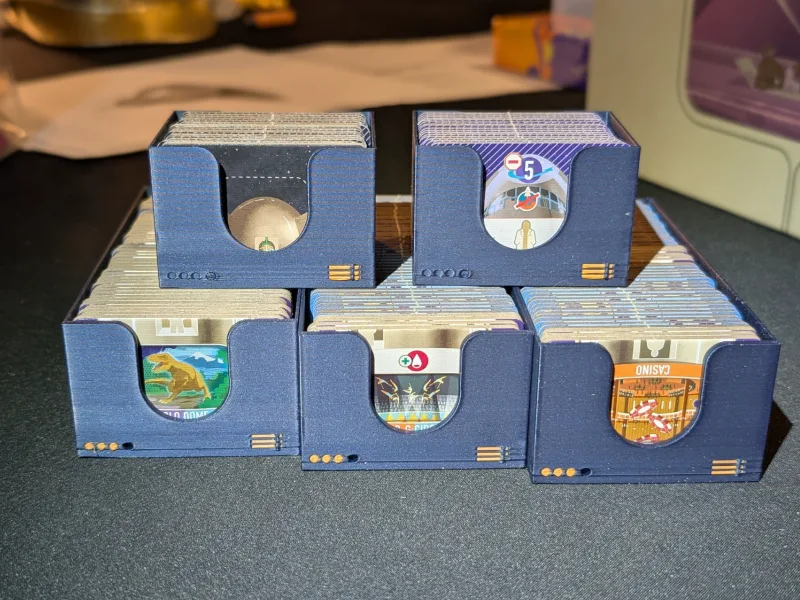 Galactic Cruise Board Game Deck Box for Tiles