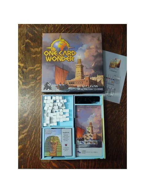 One Card Wonder board game insert and organizer