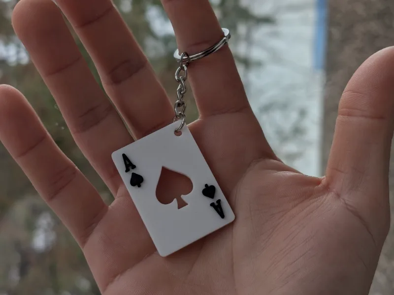 Ace of Spades - Keychain