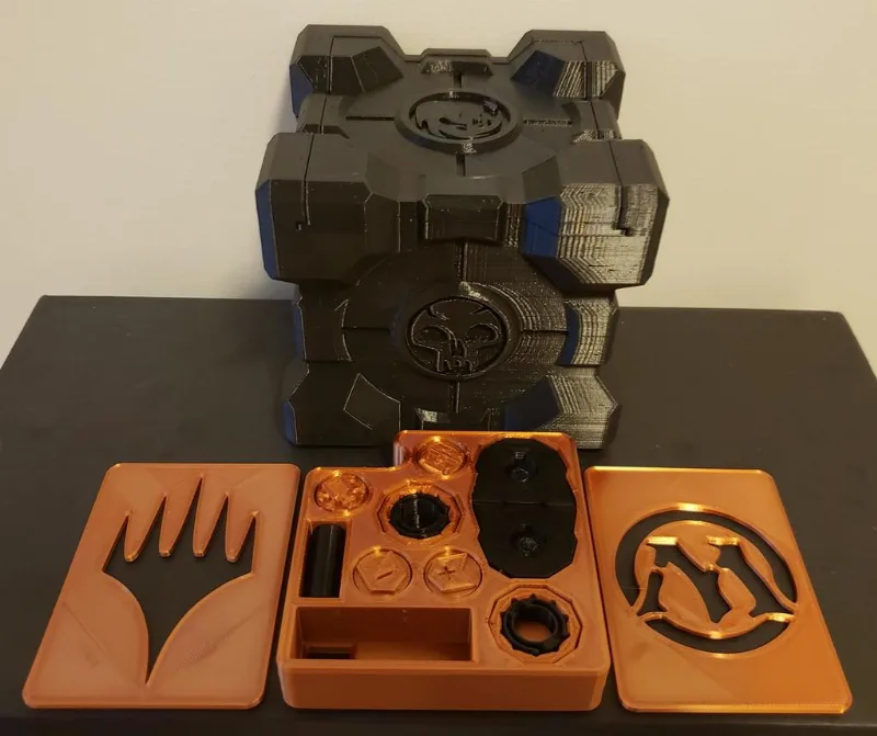 MTG/TCG Deck Box Companion Cube & Life Counter (Commander, Counters, Magic the Gathering)