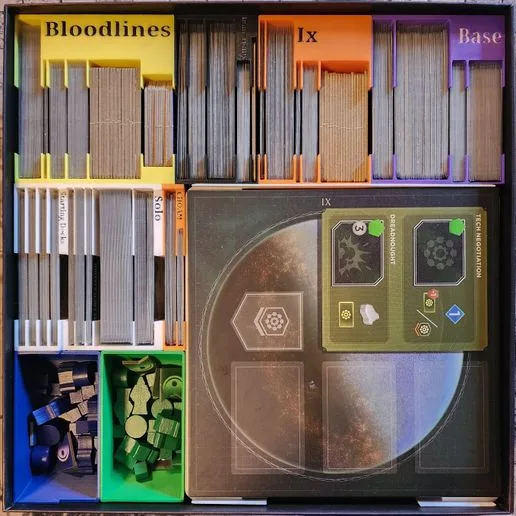 Insert for Dune Imperium Retail w/3 expansions minimal lid lift