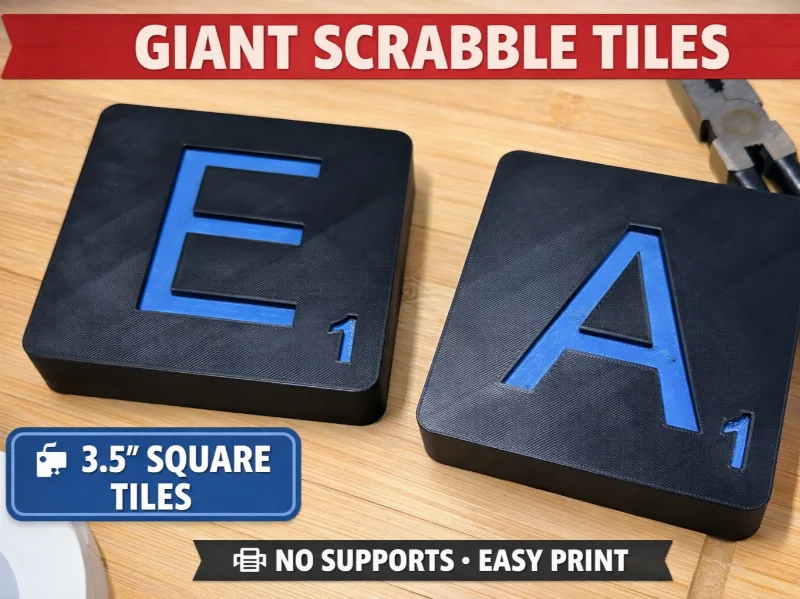 Giant Scrabble Tiles – Full 100-Piece Set