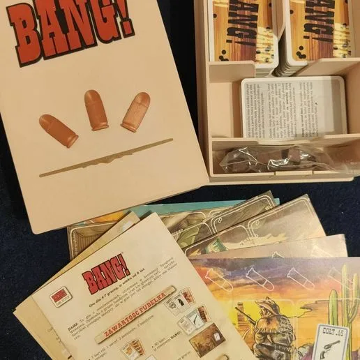 Bang board game, BANG game box, packaging