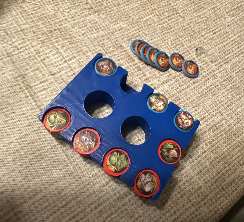 World of Warcraft The Boardgame Hero Token Caddy