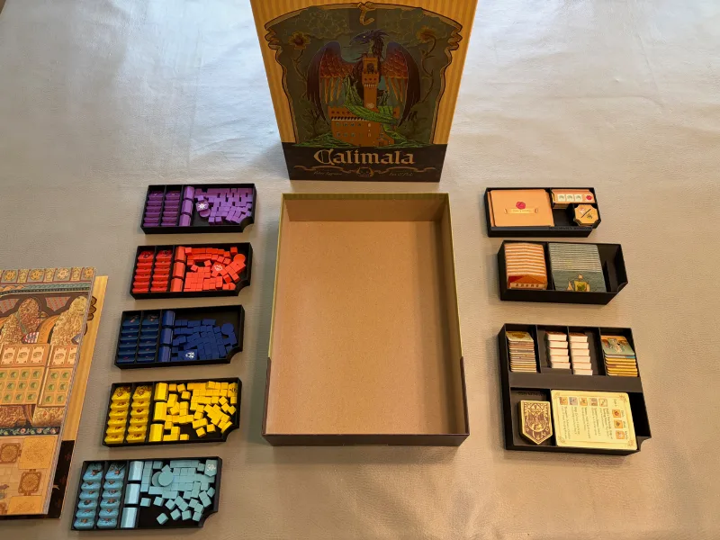 Calimala: Deluxe Edition Board Game Insert