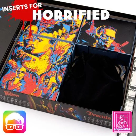 HORRIFIED INSERTS / ORGANIZER BY AM-MEDIA [MULTICOLOR WITH ANY 3D PRINTER - HORROR01]