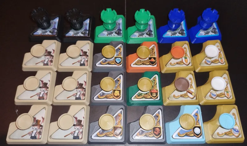 Bunny Kingdom Cardboard Corner Tokens