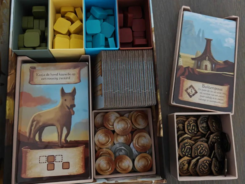 Roam board game with expansion and metal coins