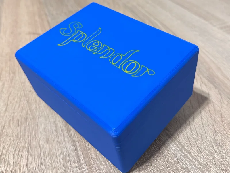 Splendor box board game with magnes
