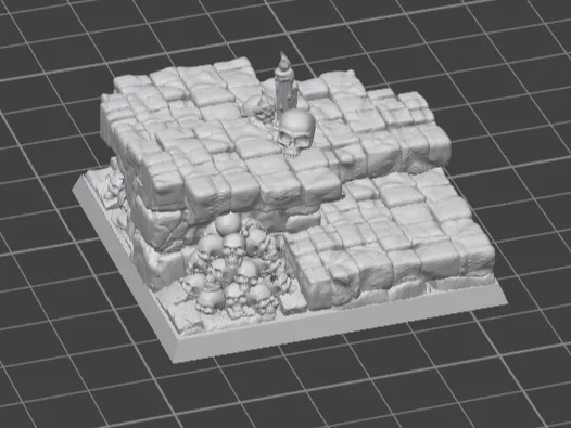 HeroQuest - stairs v2 (with and without skulls)
