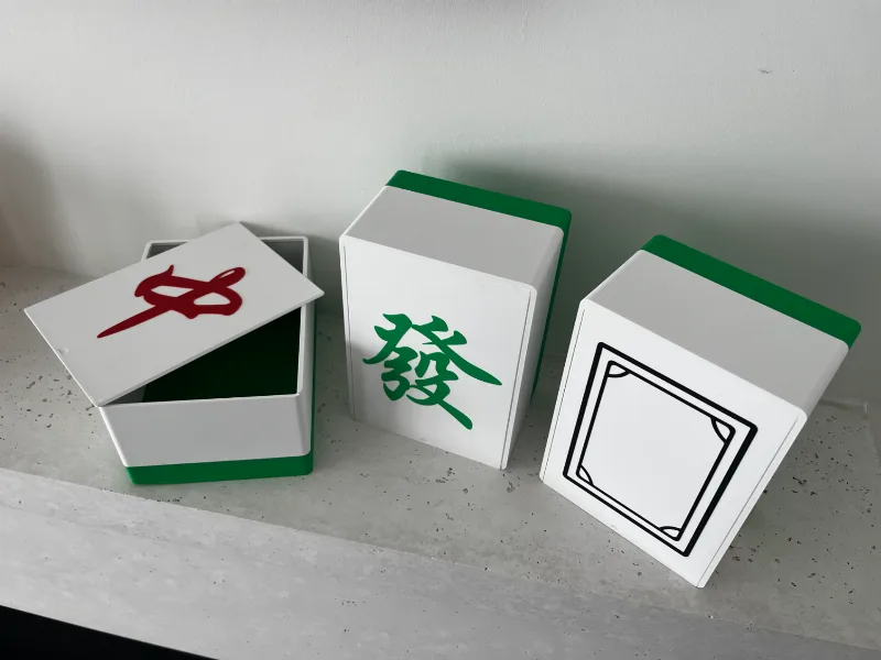 Mahjong Dragon Tiles Storage Boxes with Lid
