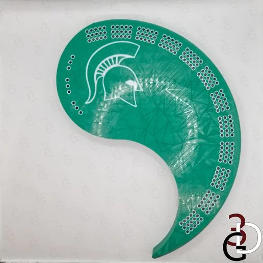 Yin Yang Cribbage Board - Michigan State University