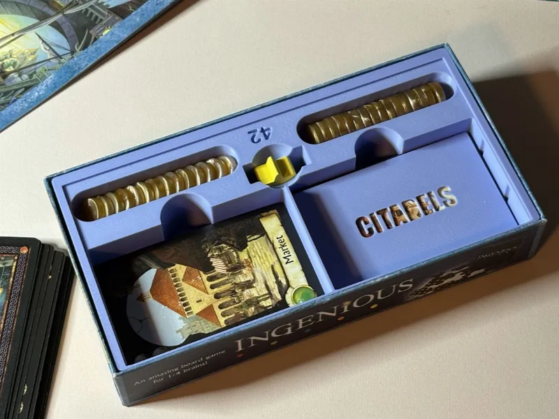 Yet Another Citadels Card & Coin Organizer Insert