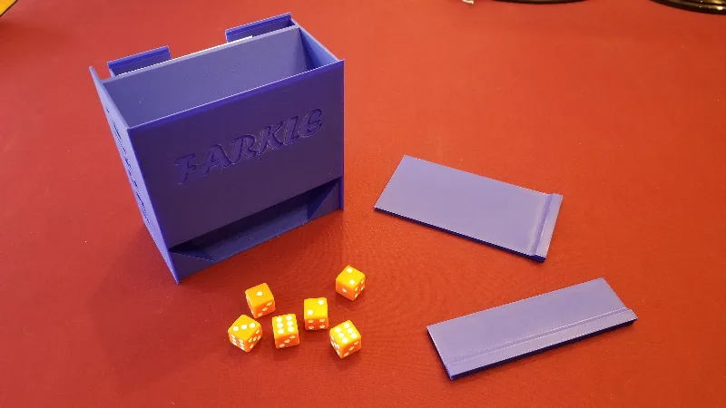 Farkle Dice, Scoresheet, and Pencil Container/Dice Tower