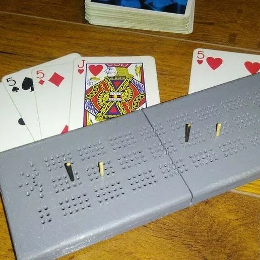 Card holder & Cribbage board