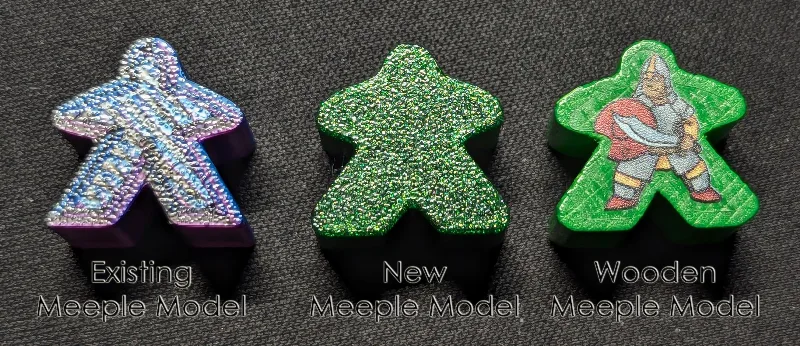 Carcassonne 20th Anniversary Wooden Meeple Model