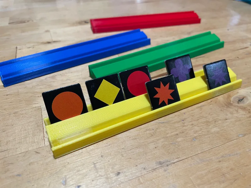 qwirkle tray for cardboard travel version