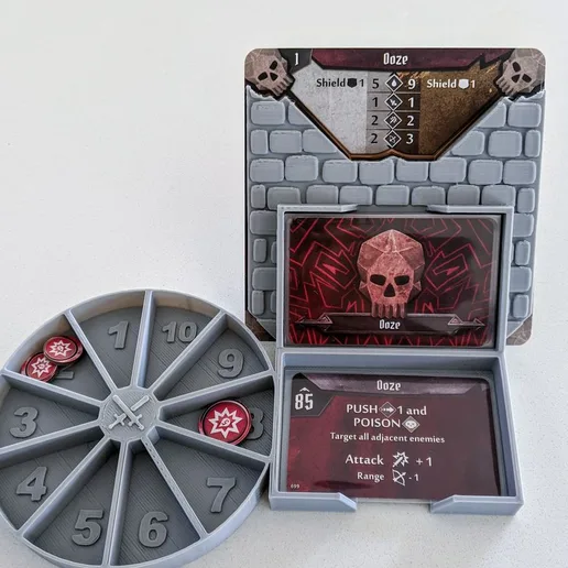 Gloomhaven Monster Stats and Health Holder - wheel