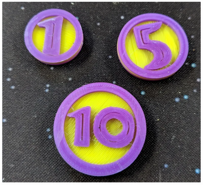 Dinosaur Island Board Game Coins