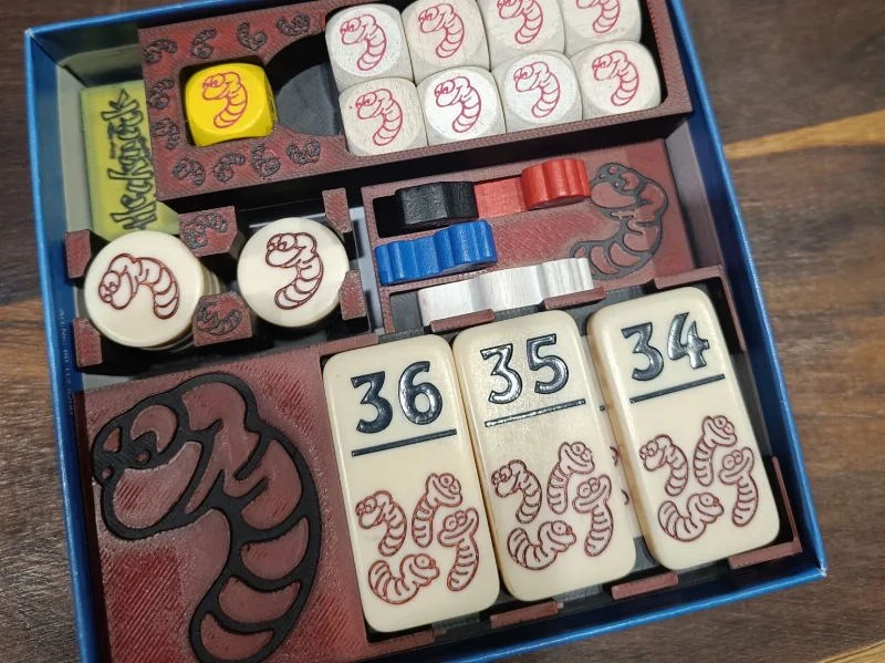 Pickomino + Extrawurm Insert /Heckmeck am Bratwurm