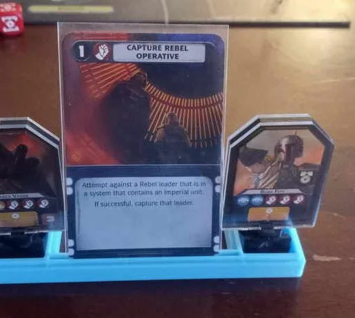 Star Wars Rebellion - Acrylic 2 Leader Stand and Mission Holder