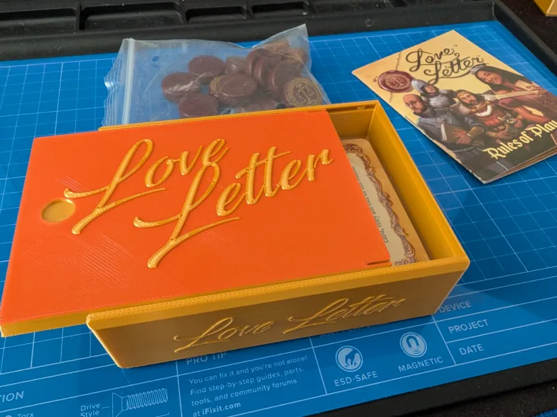 Love Letter Game Box/Organizer - snapping