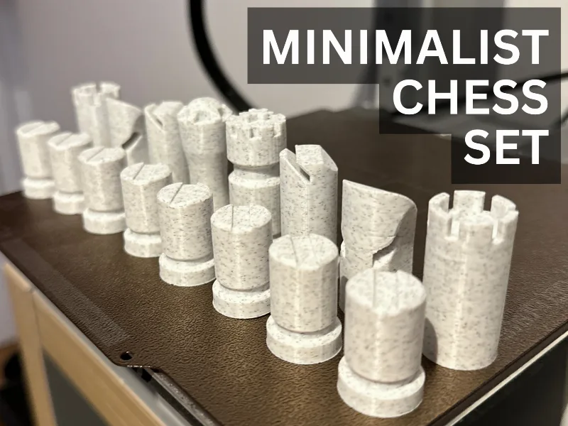 Clean Minimalist Chess Set