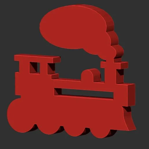 Steam Locomotive Train Meeple - Tabletop Boardgames