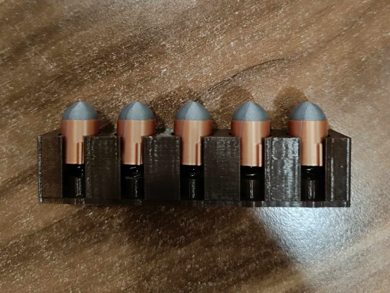 Bang card game magazine life bullets wiht springs