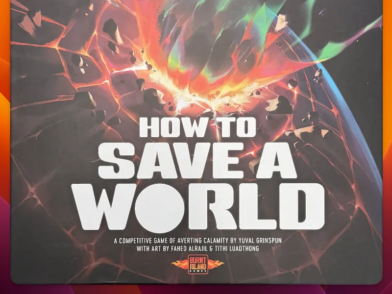 How To Save a World Insert with Extras