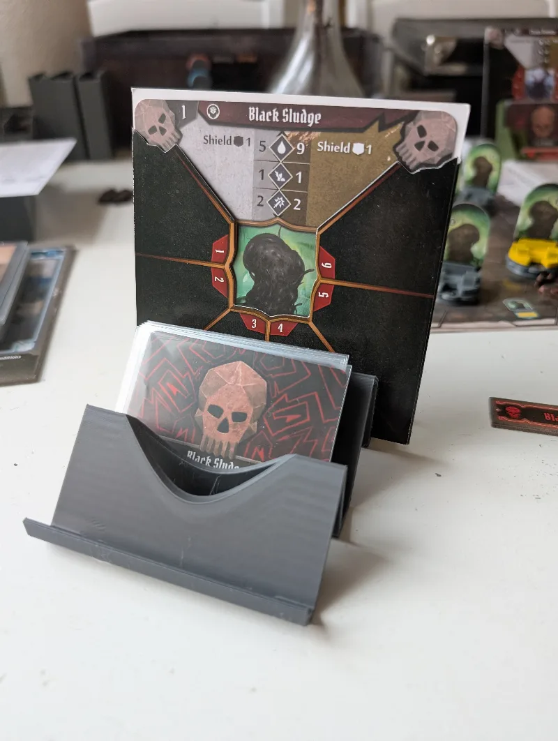Stackable Gloomhaven / Frosthaven Monster Deck Holder - Improved durability and scaled to fit slotted Monster cards
