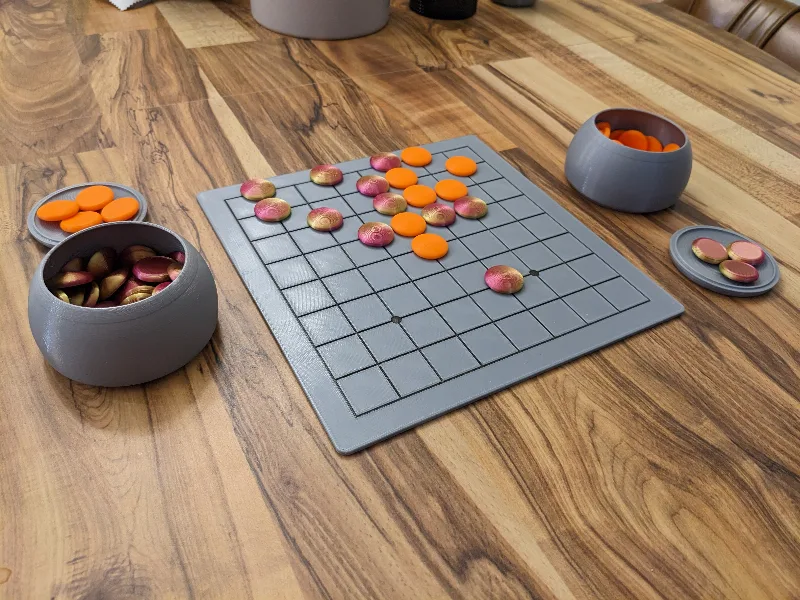 Complete 9x9 Go Set with Board, Bowls, and Stones