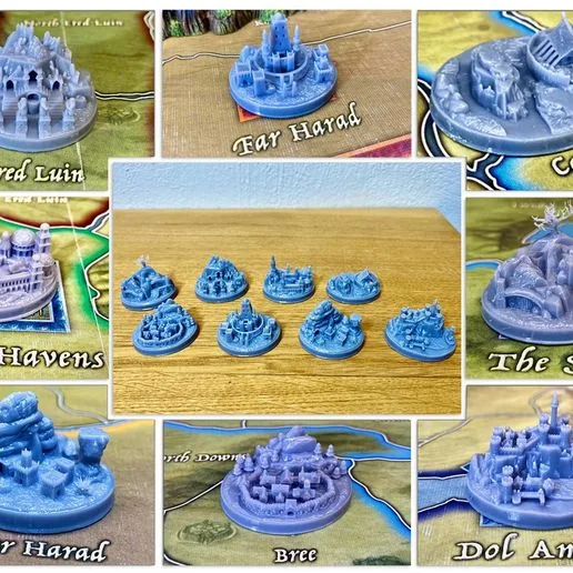 Set of 28 Strongholds compatible with War of the Ring Big collection with very detailed models