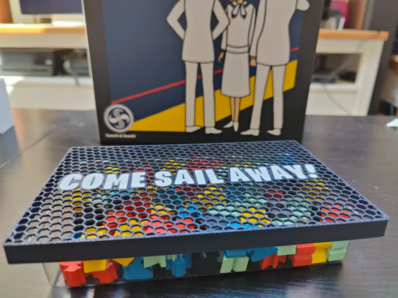 Meeple lid for Come Sail Away