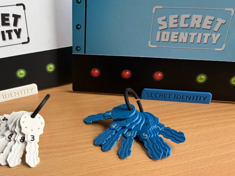 Secret Identity Update (Stands, Keys+Rings)