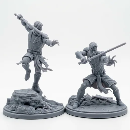 General Kenobi Dual Pose - 32mm Star Wars Legion Scale