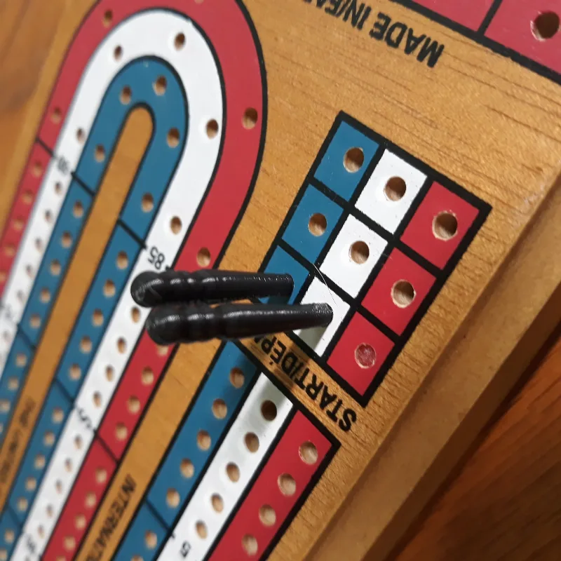 Bicycle cribbage board replacement peg