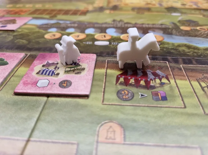 Bailiff and Provost meeples for Caylus board game