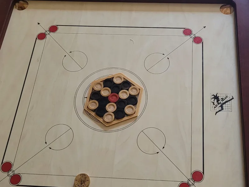 Carrom (Indian Billiards) Coin Centerer