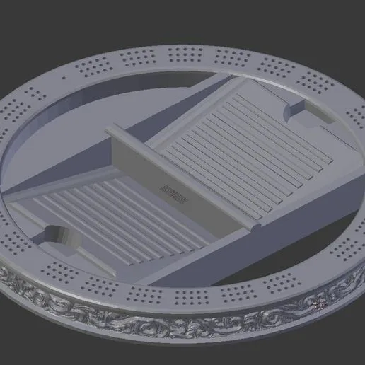 Filigree Cribbage Board WIP