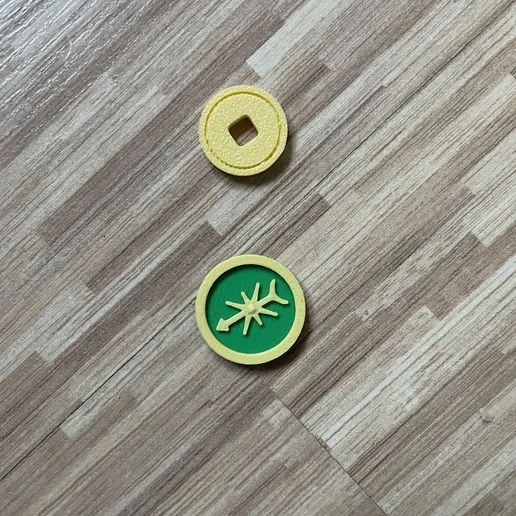 Lost Ruins of Arnak, coin and compass, board game