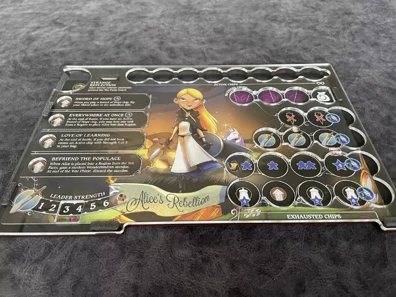 Wonderland's War Acrylic Overlays for Laser Cutting