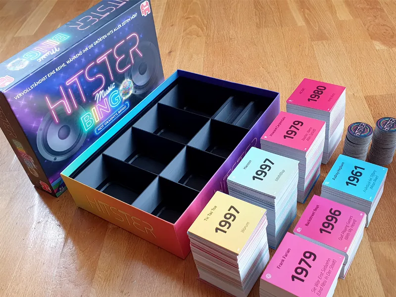 Hitster Board Game Collection Box Inlays